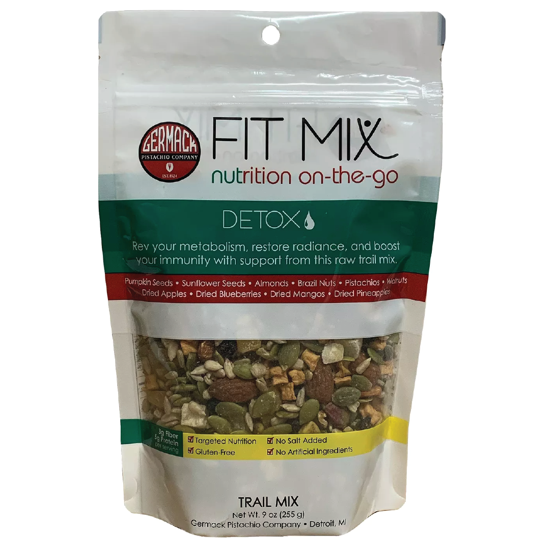 Picture FIT MIX - DETOX (Sunflower Seeds, Pepitas, Brazil Nuts, Almonds, Walnuts, Pistachios, Mango, Pineapple, Blueberries) 9 oz