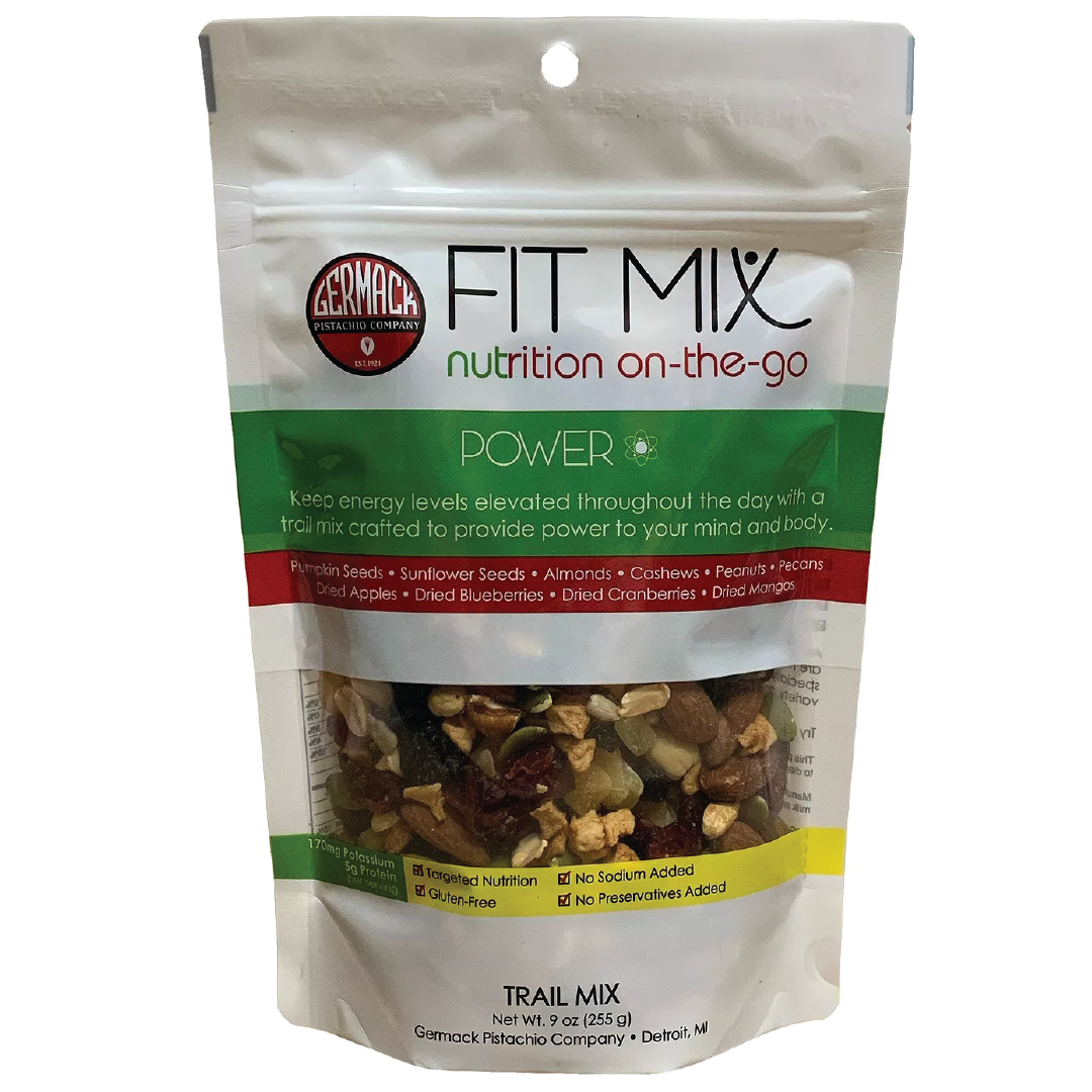 Picture FIT MIX - POWER (Sunflower Seeds, Pepitas, Peanuts, Pecans, Cashews, Almonds,  Apples, Blueberries) 9oz