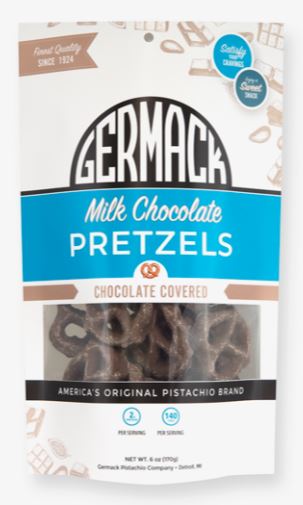 Picture Milk Chocolate Pretzels 6oz