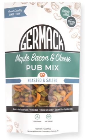 Picture Pub Mix (Almonds, Peanuts, Pretzel, Cheese Sticks, Guacamole Bites, Bacon Sesame Sticks) 7oz