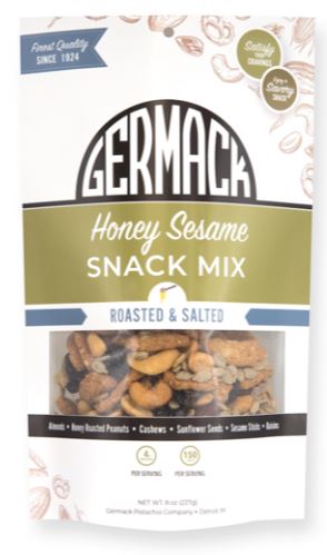 Picture Snack Mix Sesame Honey (Raisins, Sesame Sticks, Peanuts, Sunflower Seeds,Almonds, Cashews) 8oz