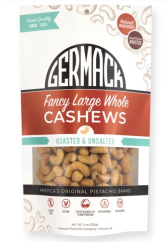 Picture Cashews Fancy Large Whole Roasted Unsalted 9oz
