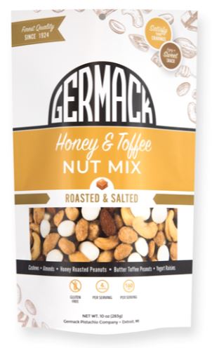 Picture Honey & Toffee Nut Mix (Peanuts, Yogurt Raisins, Cashews, Almonds) 10oz