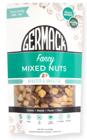 Picture Mixed Nuts Fancy Unsalted (Cashews, Almonds, Pecans, Filberts) 9oz