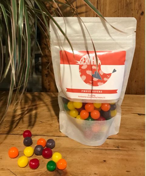 Picture Fruit Sour Balls 12oz 