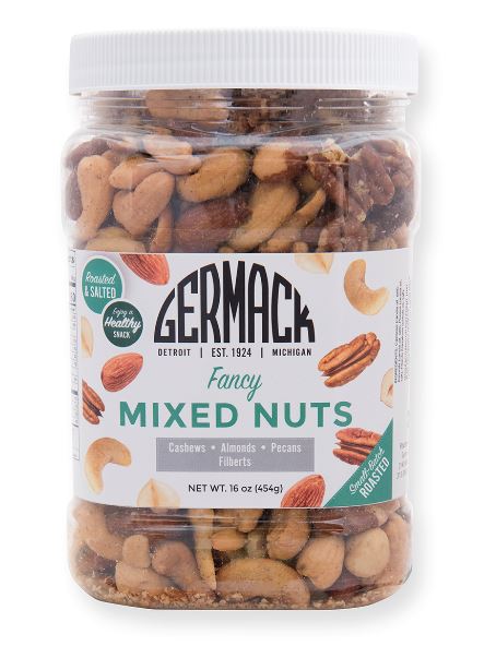 Picture Mixed Nuts (Cashews, Almonds, Pecans, Filberts) JAR 16oz