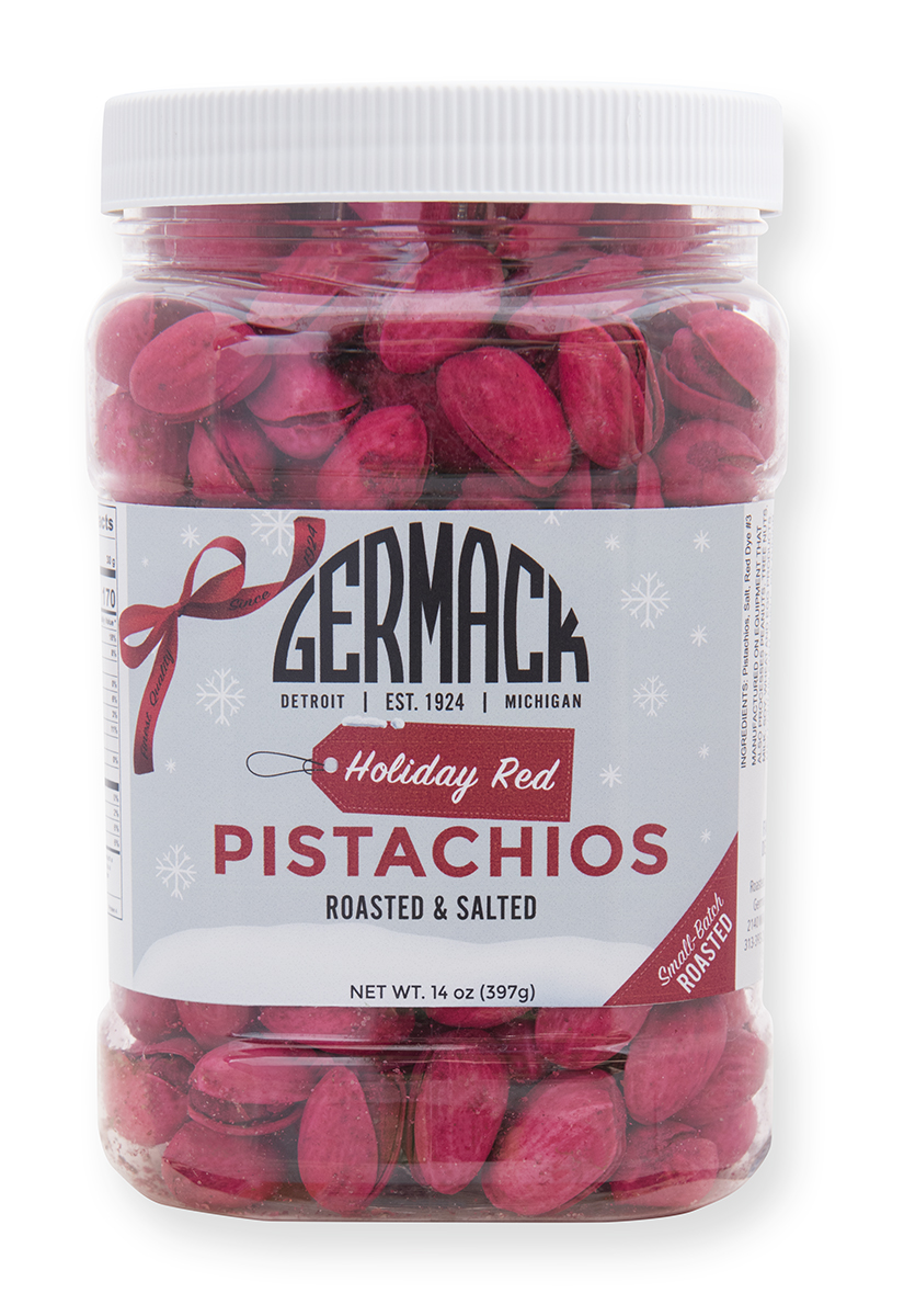 Picture Pistachio Red Holiday Jar 14oz 6cs