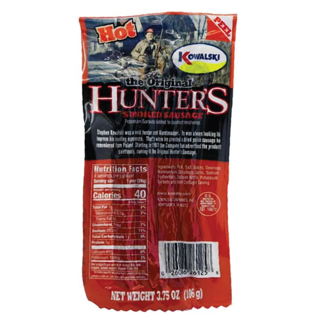 Picture Hunter's Sausage Hot - Kowalski (3.75oz bag)