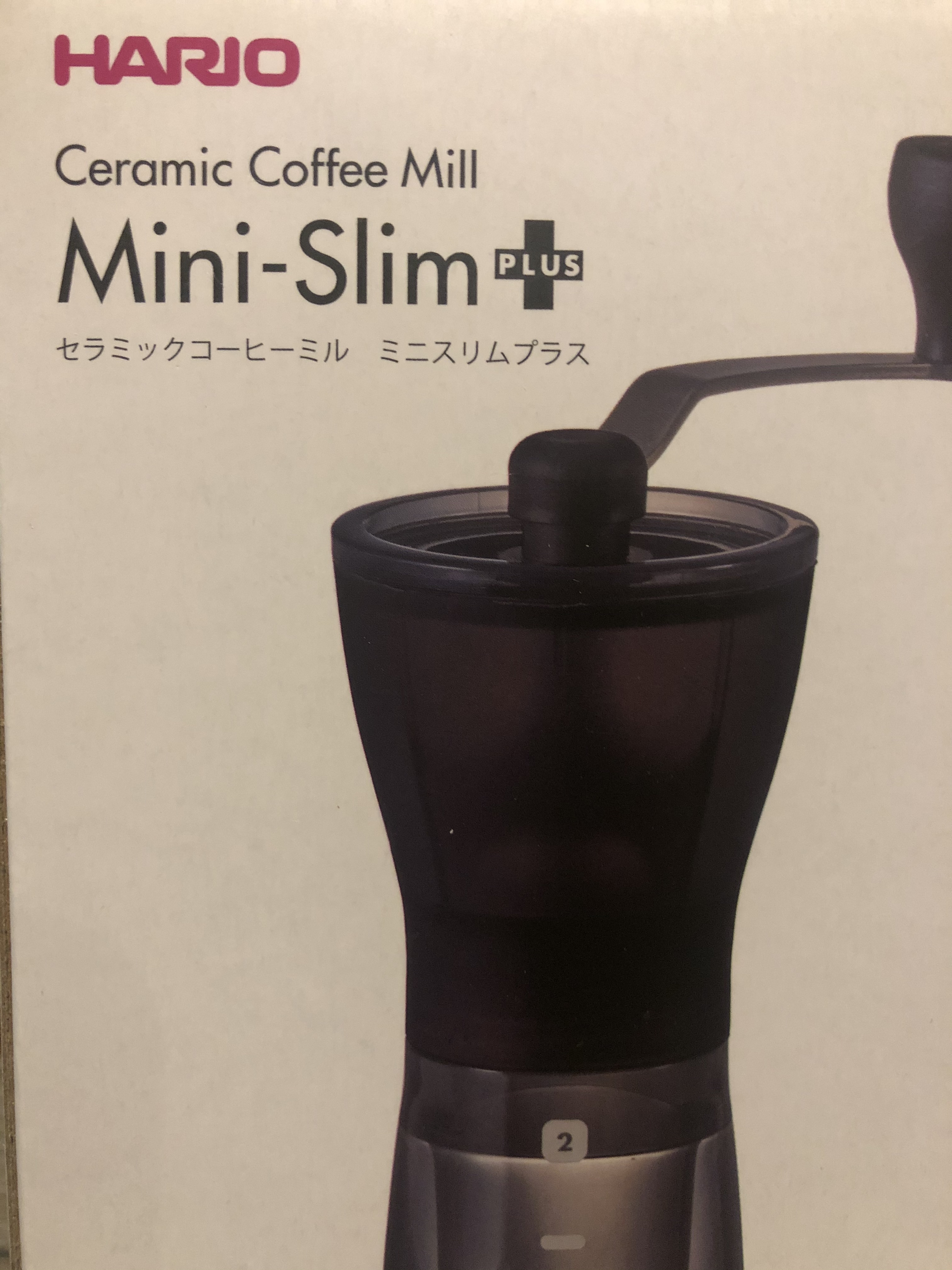 Hario Ceramic Coffee Mill Mini-Slim Plus